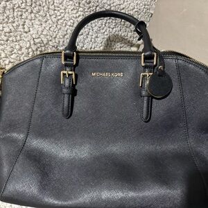 Michael Kors Black Leather Handbag